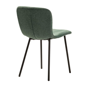 Silla Poliester Verde 44x52x77 Cm