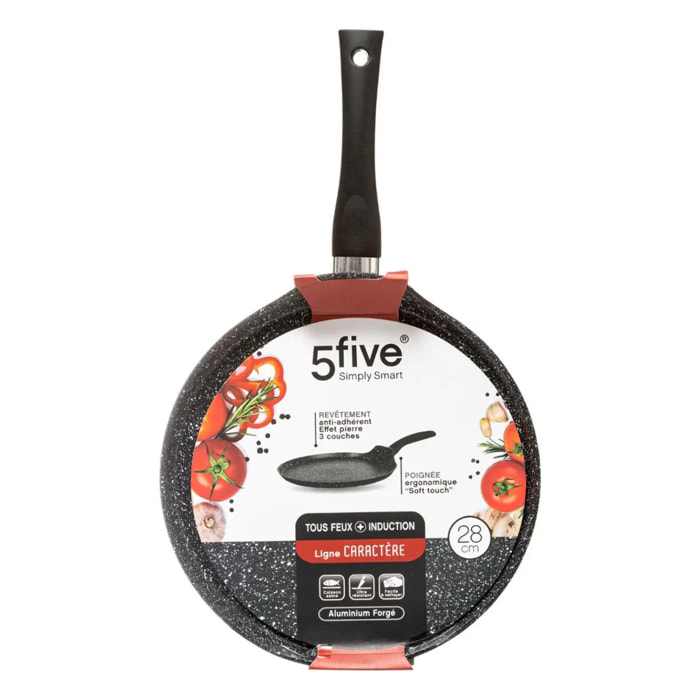 Crêpière aluminium forgé "Caractère" 28cm