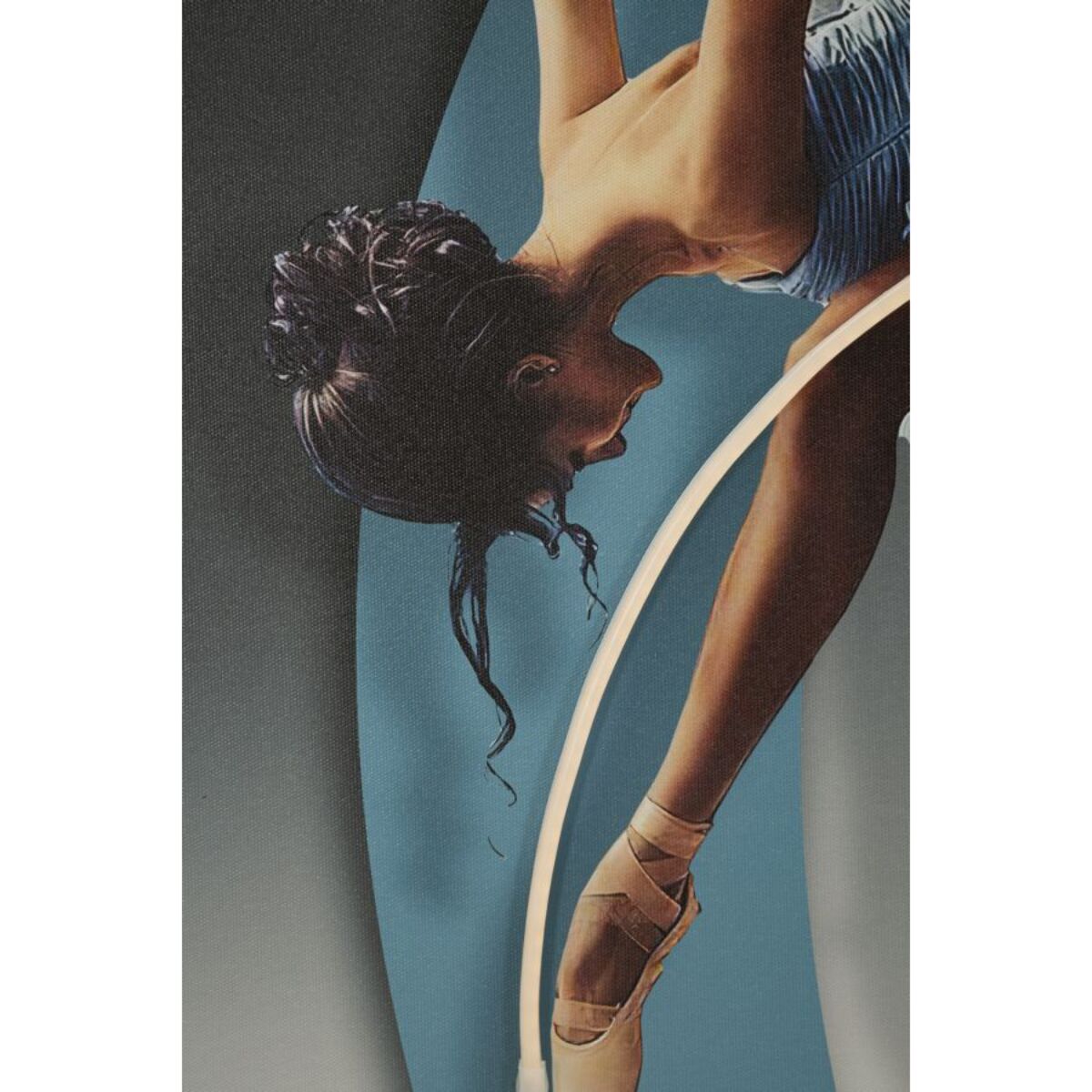 STAMPA C/LED SU TELA DANCER CM 60X3,5X90 (APPLICAZIONE 3D ACRILICO)