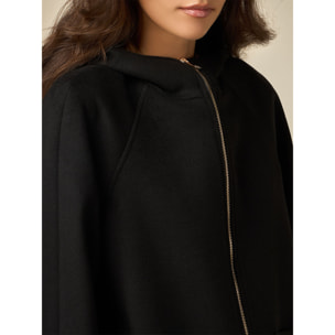 Oltre - Short coat with hood - Negro