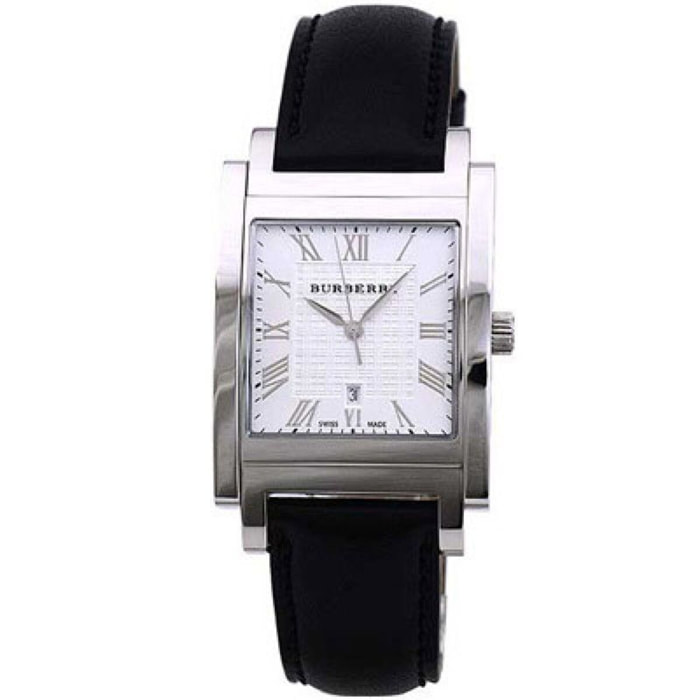 Reloj Burberry BU1554 Hombre Analogico Cuarzo con Correa de Cuero