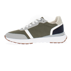 Armata di Mare Scarpe Uomo Sneakers Casual Stringate con Soletta Rimovibile in Memory Foam AMU SS23D334 Khaki