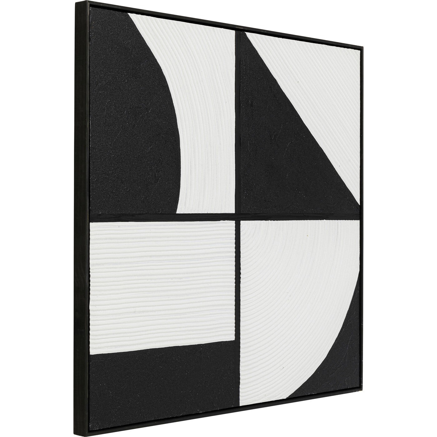 Tableau Frame Modulo noir et blanc 100x100cm Kare Design