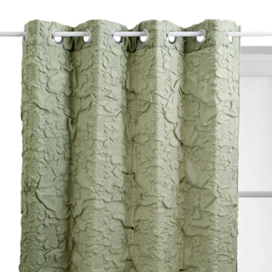 Rideau matelassé Iris 135x260cm vert
