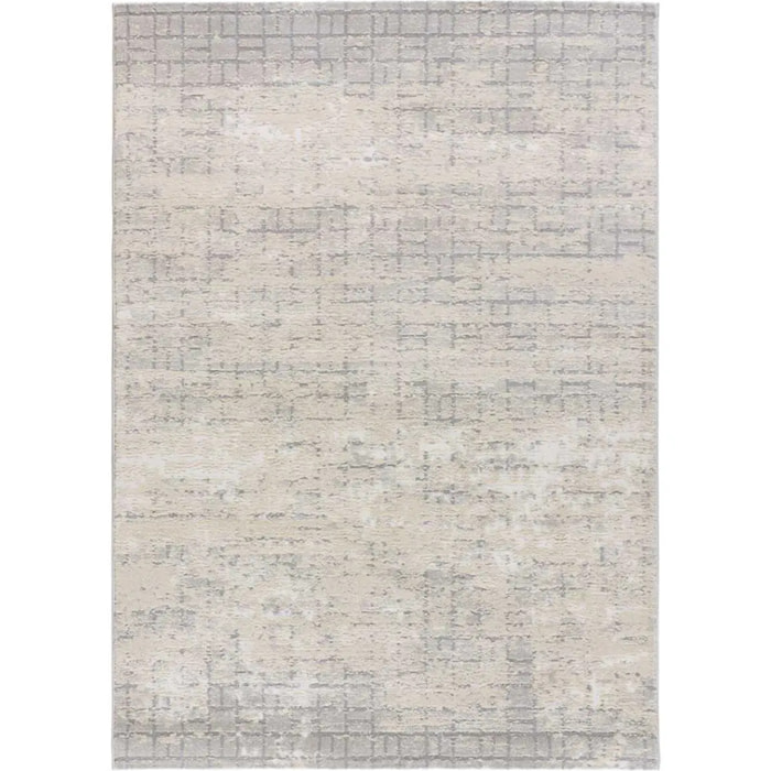 HL-VINTAGE Alfombra con texturas neutras de pelo corto en color crema, varias medidas disponibles