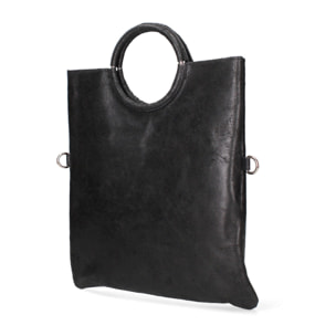 Borsa a mano da donna Made in Italy - Modello Velvet - 100% pelle scamosciata - 29.0 x 30.0 x 1.0 cm