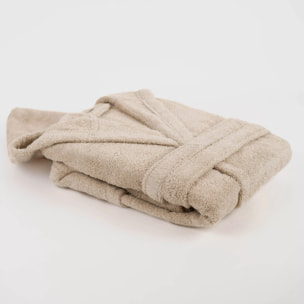Albornoz capucha 450gr unisex topo