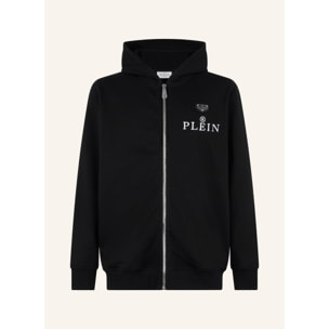 PHILIPP PLEIN Felpa con zip e cappuccio