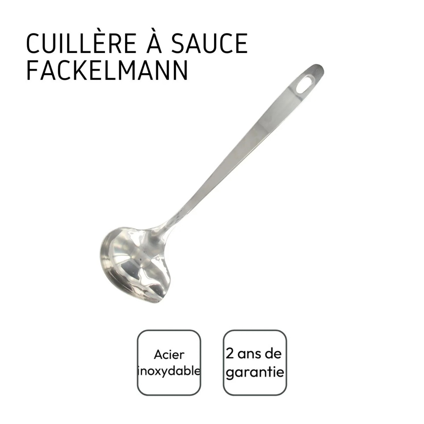 Set de 2 ustensiles de cuisine cuillère inox Fackelmann Oxford