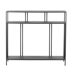 Consola Metal Negro 100x30x90 Cm