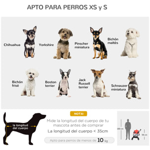 3 en 1 Cochecito para Mascotas Carrito para Perros y Gatos Desmontable Bolsa de Transporte Plegable con Cesta de Almacenaje y Frenos Tela Oxford 600D Carga 15 kg 82x49,5x98 cm Rojo