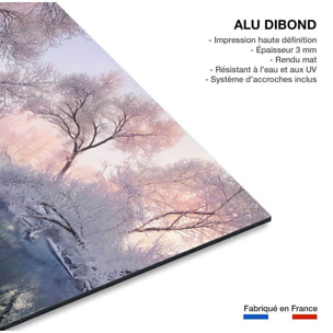 Tableau paysage Christmas lac Tableau alu Dibond