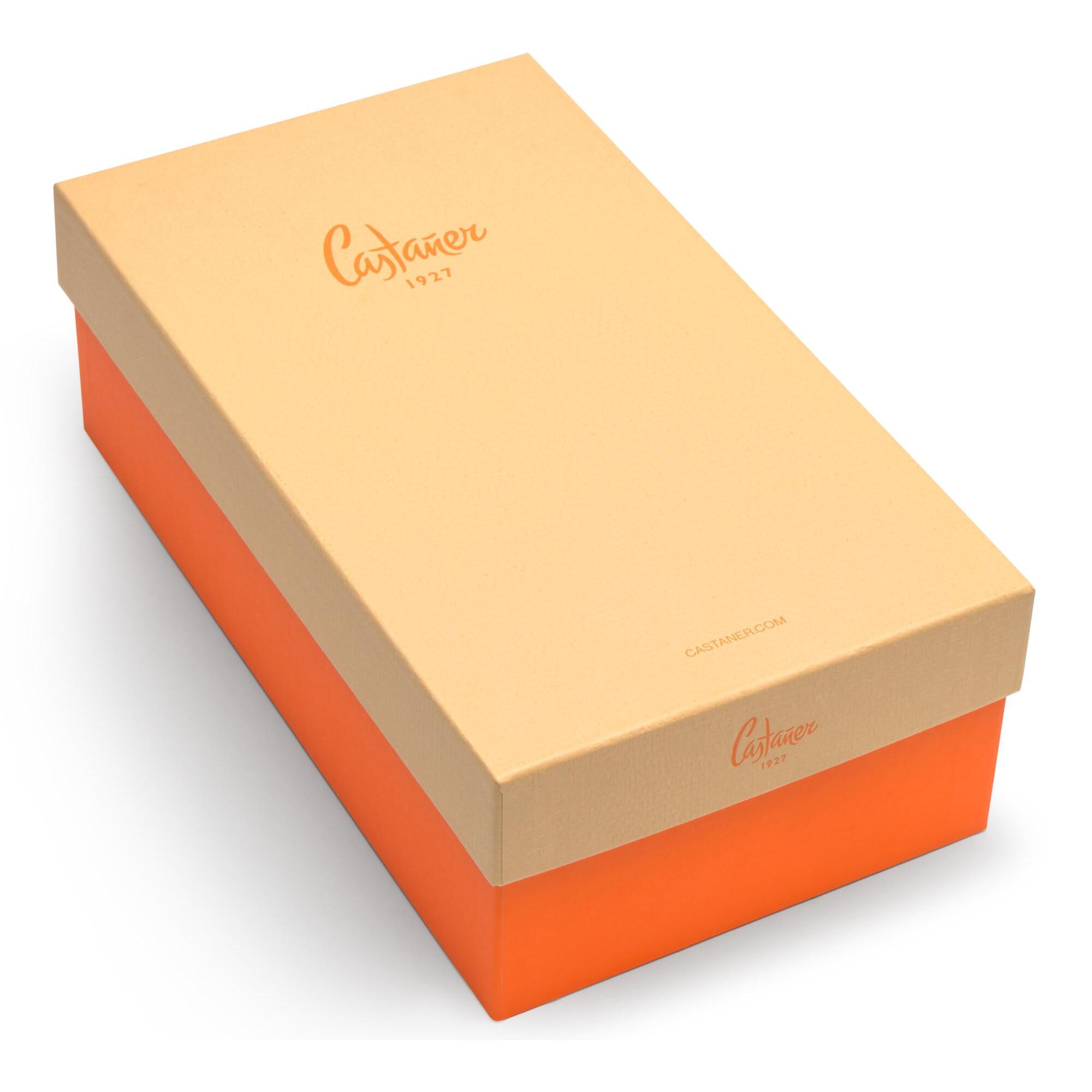 Alpargatas de cuña de mujer Carina en algodón acabado lavado, cierre mediante lazada