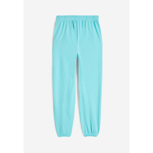 Pantaloni donna in french terry con stampa sul fianco