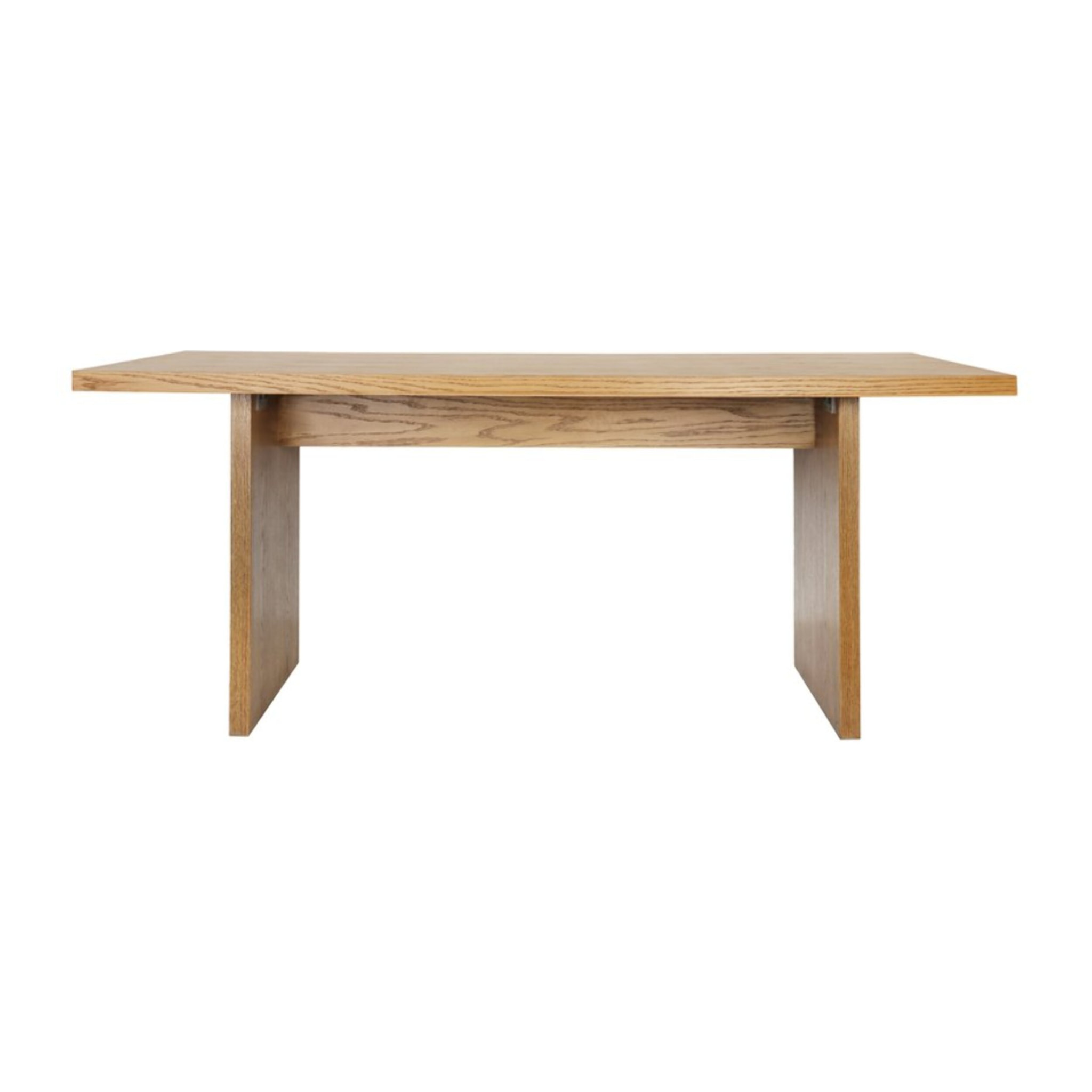 Table à manger Norfolk -tableau en tôle naturelle de chêne-couleur chêne 180 x 76 x 90 cm