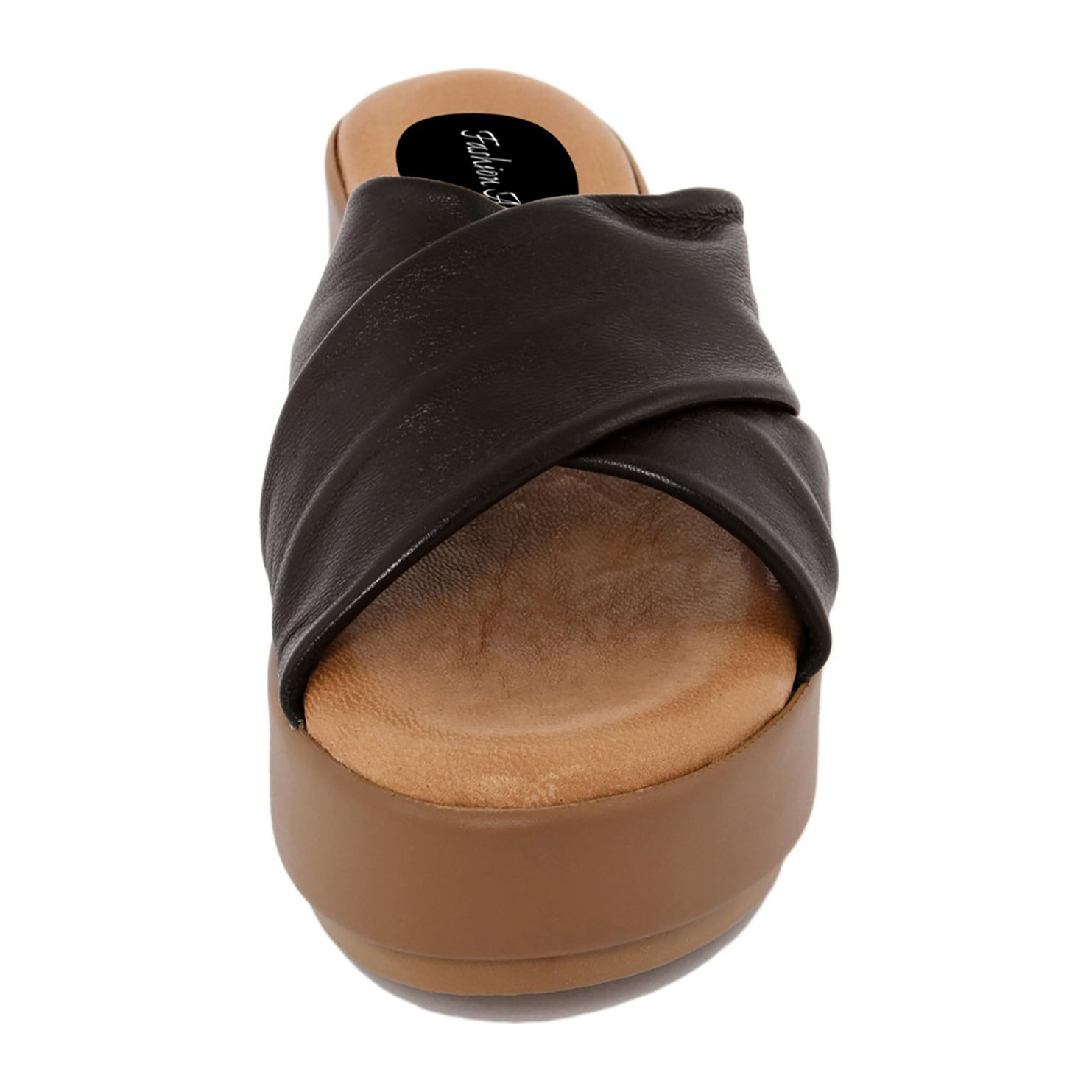 SANDALO IN PELLE MADE IN ITALY FASHION ATTITUDE COLORE COLORE Marrone