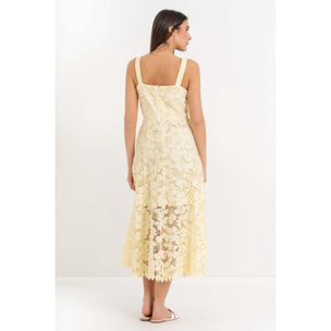 Kocca - Abito midi con pizzo Donna