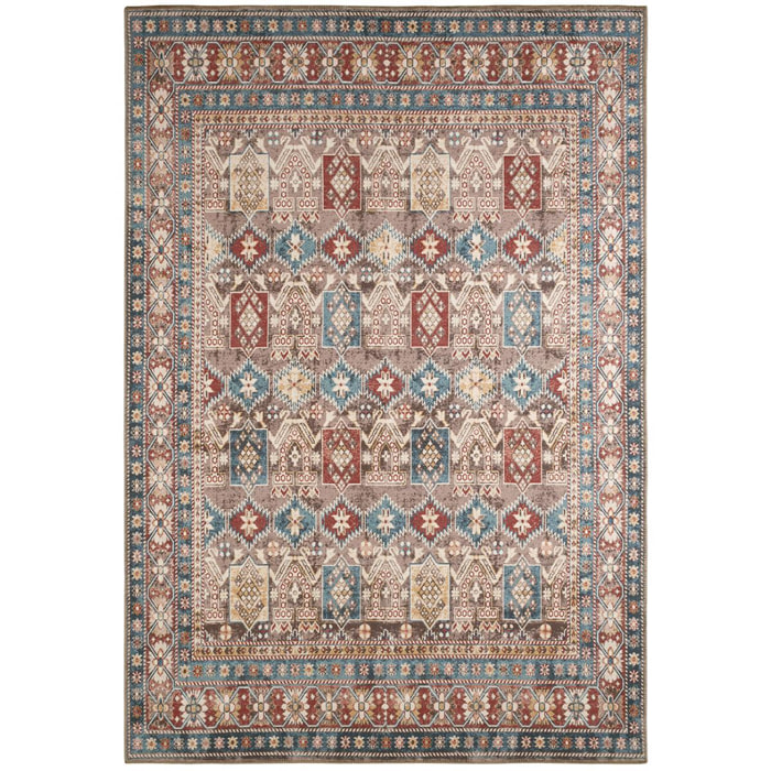 Carry - tapis vintage à motif persan lavable en machine à 30°c, multicolore