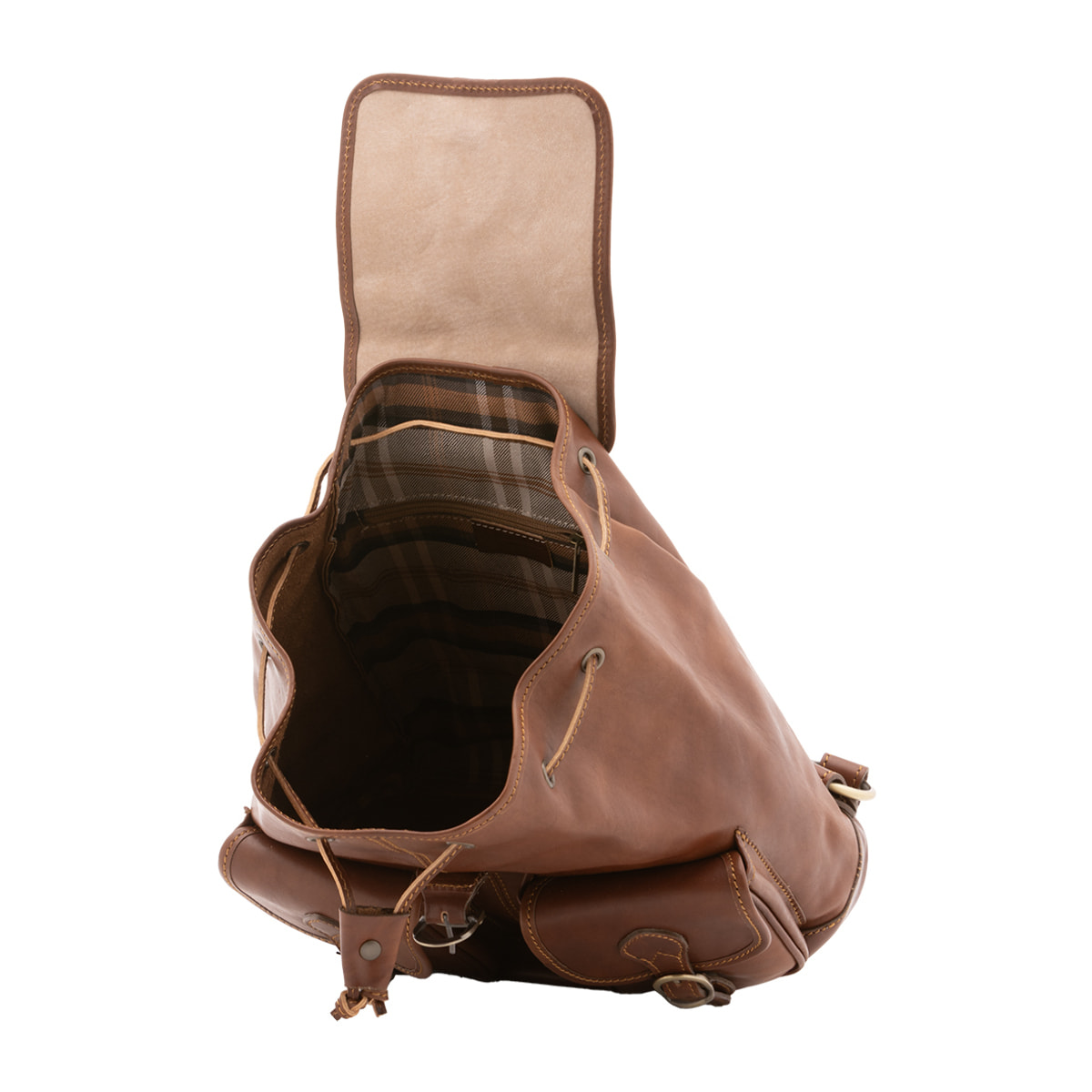 Zaino  unisex In Vera pelle Made in Italy 31x35x13 cm