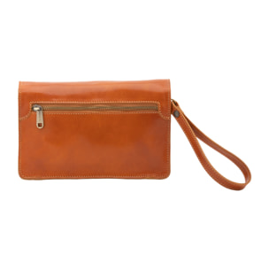 Borsa a mano  da uomo In Vera pelle Made in Italy 24x17x8 cm