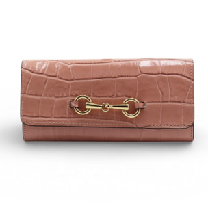 Portafoglio Cheval Firenze Grant Croc Rosa