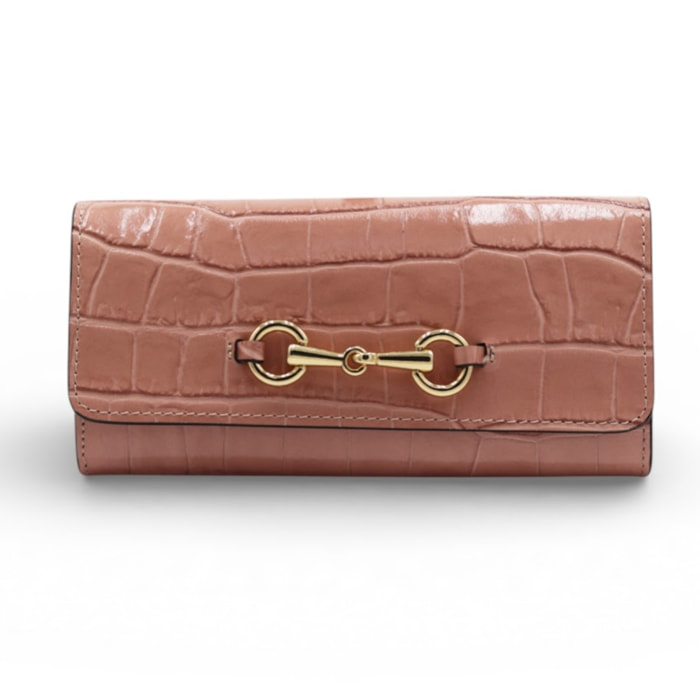 Portafoglio Cheval Firenze Grant Croc Rosa
