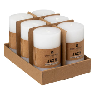 Bougie ronde "Hugo" blanc 355g