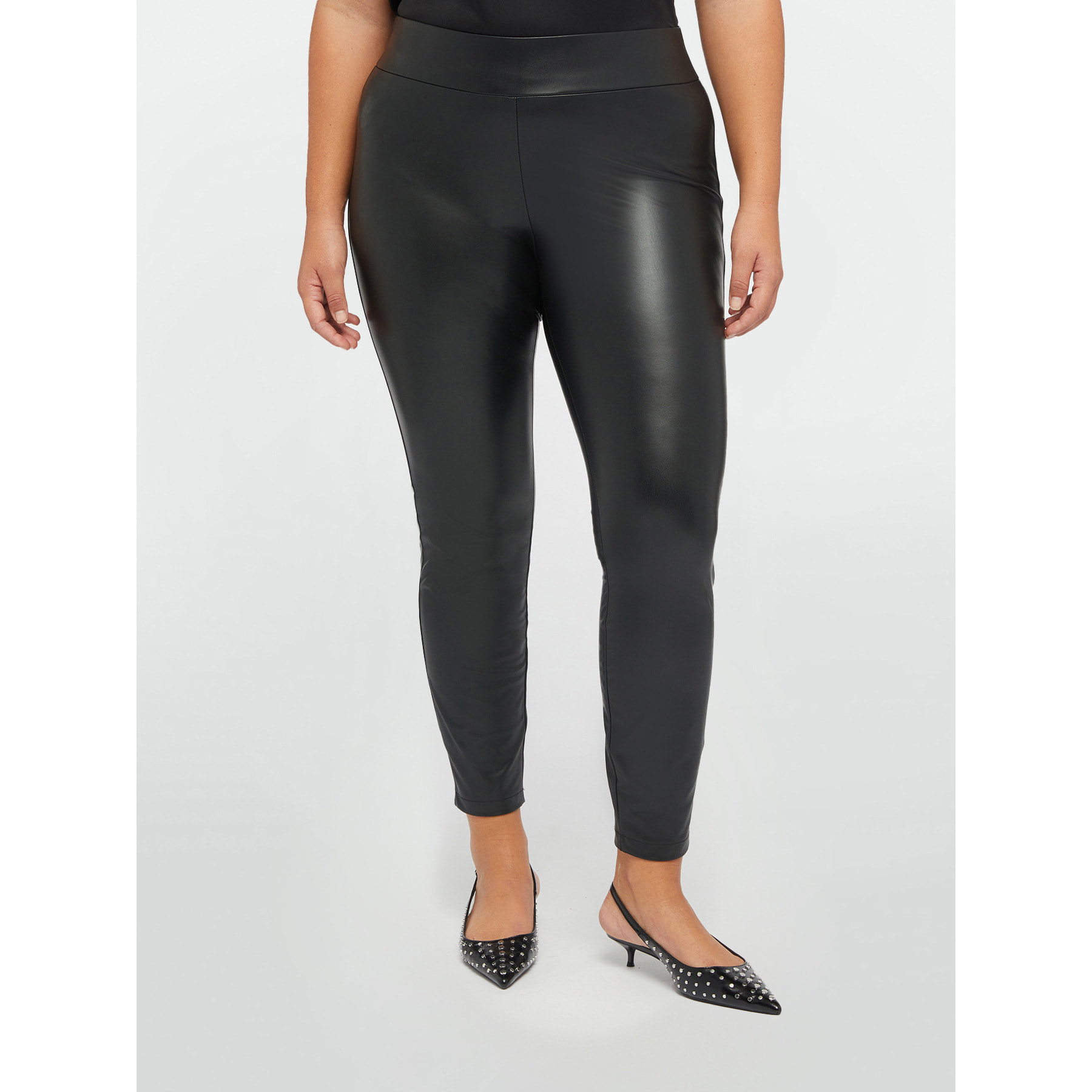 Fiorella Rubino - Leggings de tejido brillante - Negro