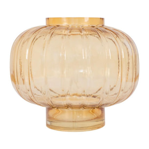 Castillo - Vase en verre H18cm - Couleur - Ambre
