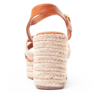 Sandalias de Tacón - Beige - Altura: 6 cm