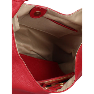 Borsa a spalla da donna Made in Italy - Modello Iduna Lux - 100% pelle - 41.0 x 28.0 x 3.0 cm