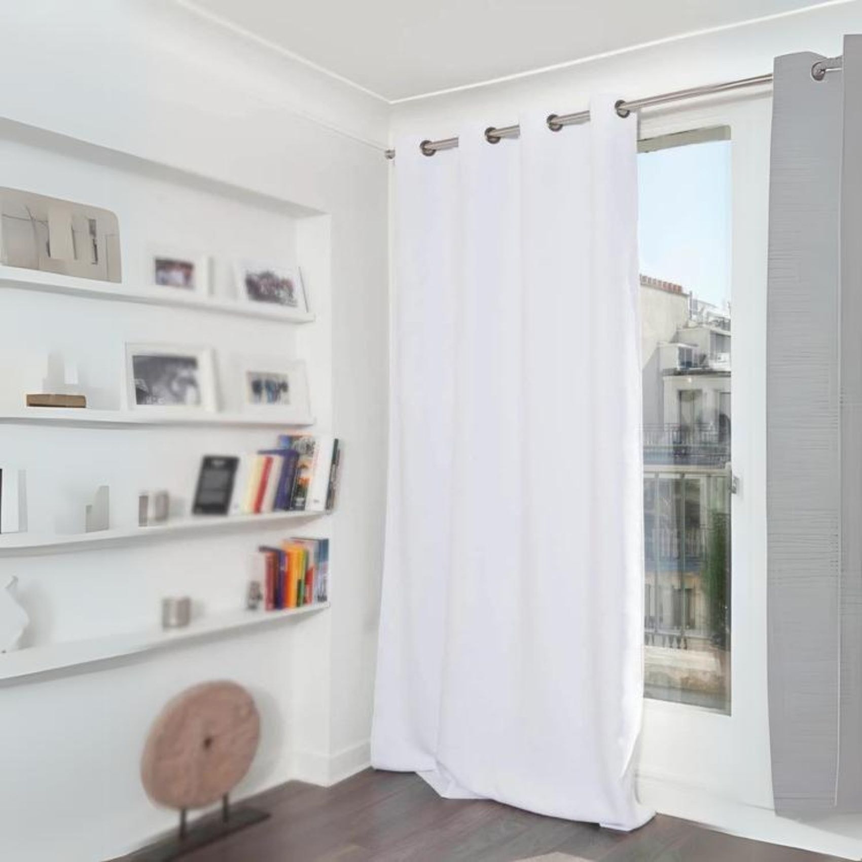 Rideau Phonique Occultant et Thermique 'MOONDREAM' - Blanc