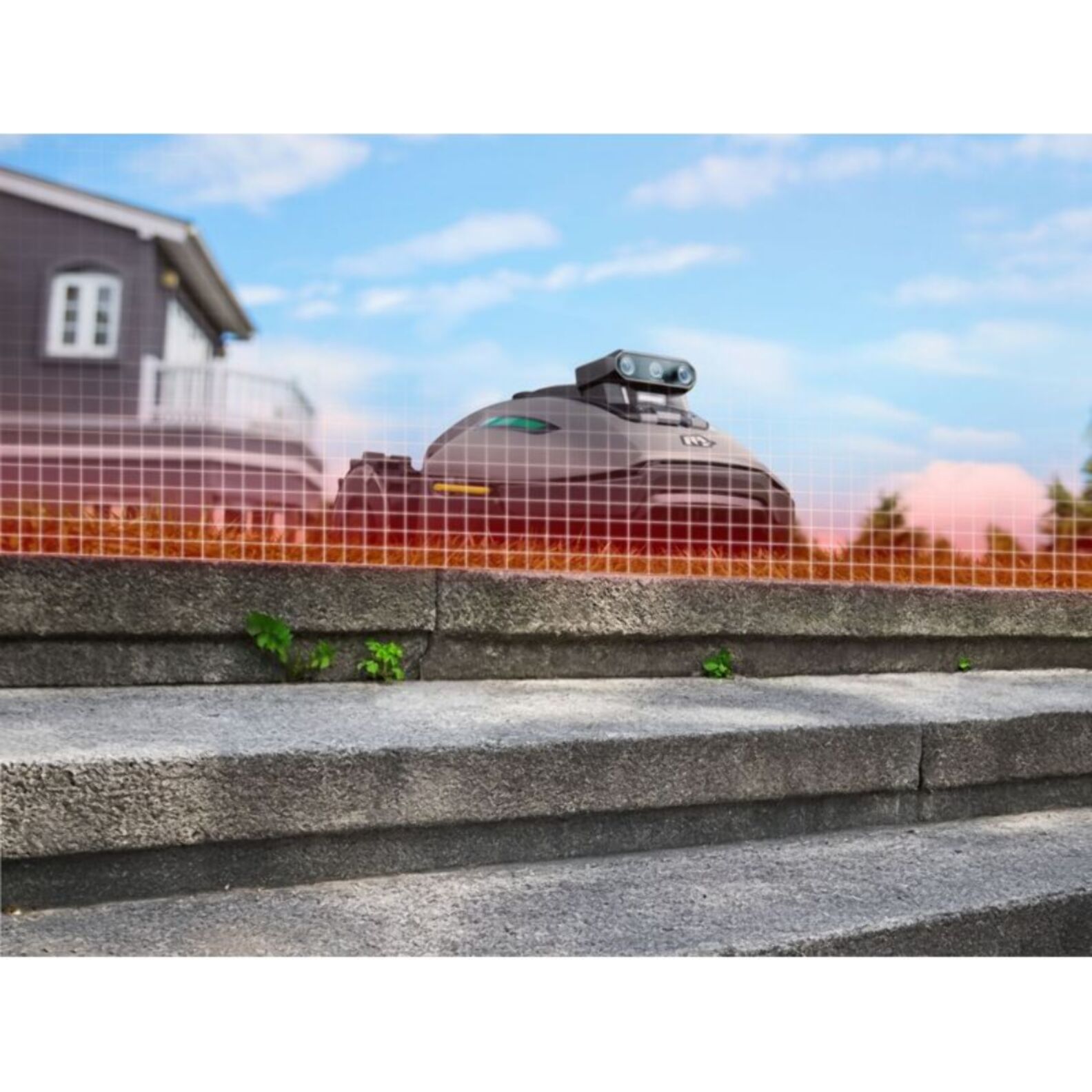 Robot tondeuse MAMMOTION YUKA mini 2 sans fil périphérique, 800 m² de superficie