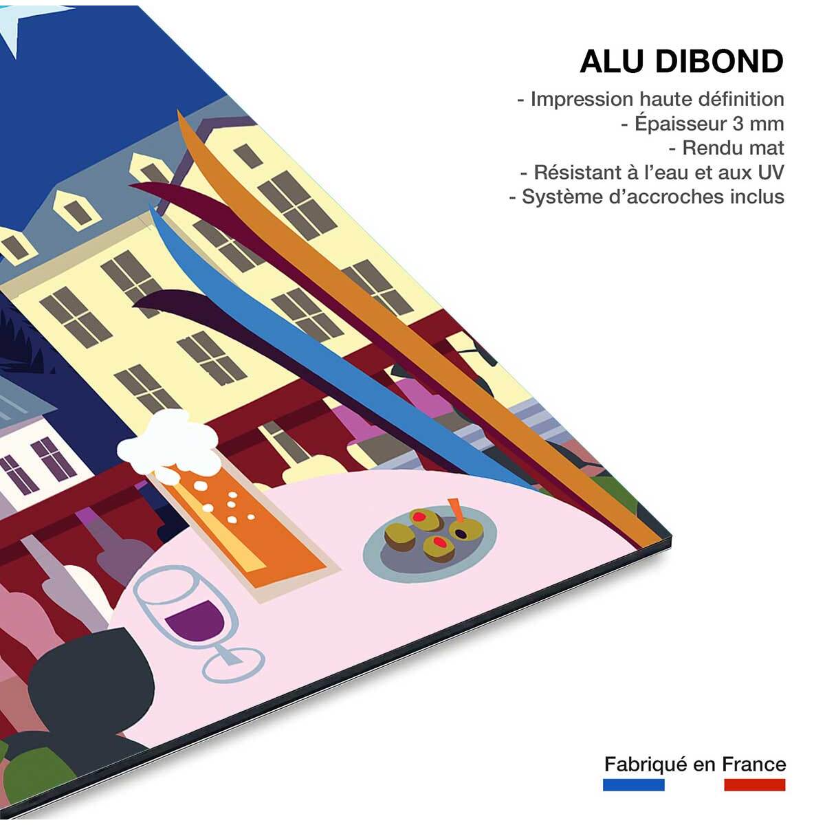 Tableau chamonix mont blanc Tableau alu Dibond