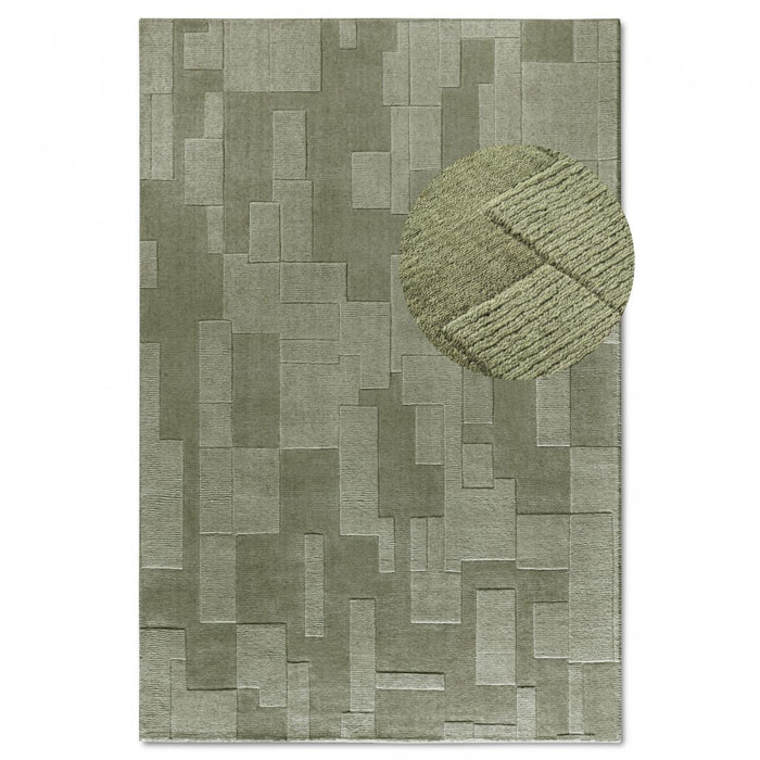 Tapis salon, motif géométrique authentique, piena, tissé main