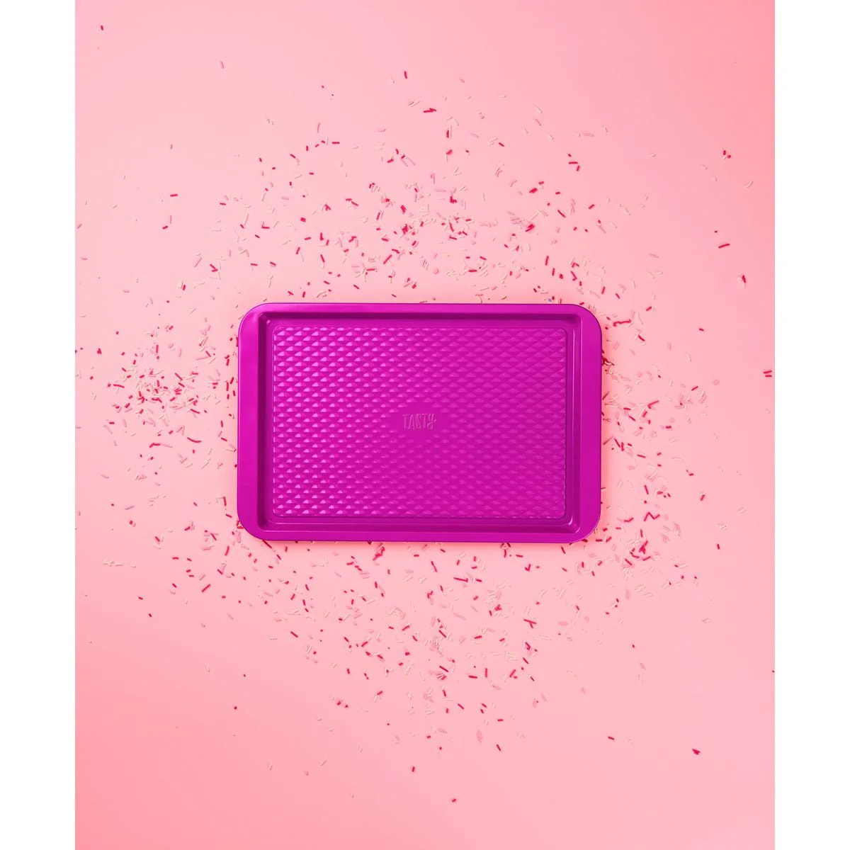 Plaque de four rectangulaire fuchsia 38 x 25 cm Tasty Pâtisserie