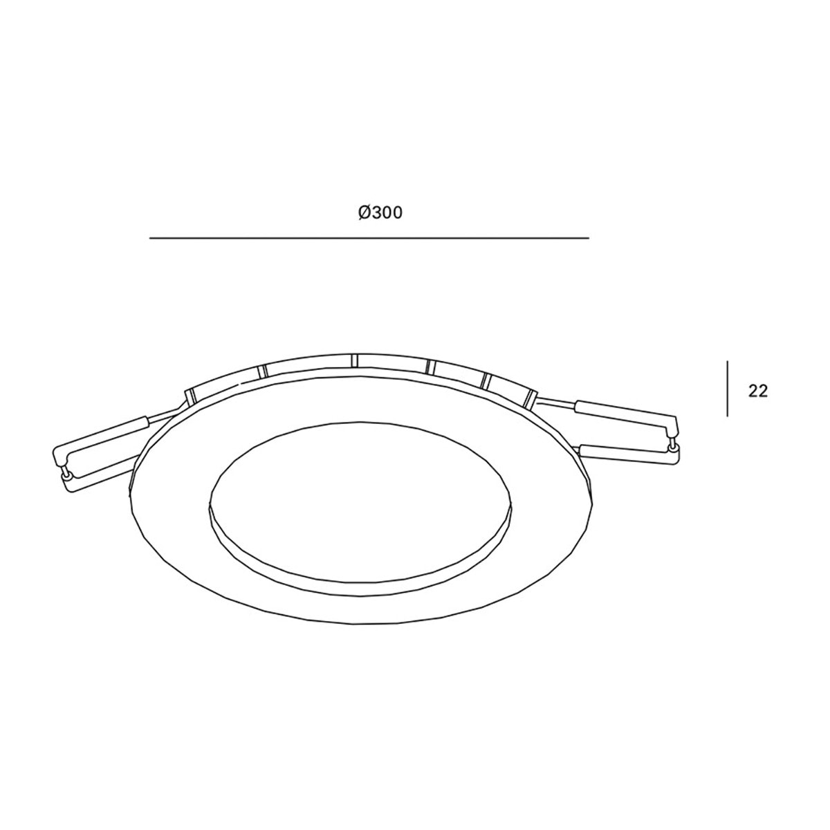 FORLIGHT Easy circular downlight redondo con luz  led blanco frío  6000K Ø 3000 en color blanco