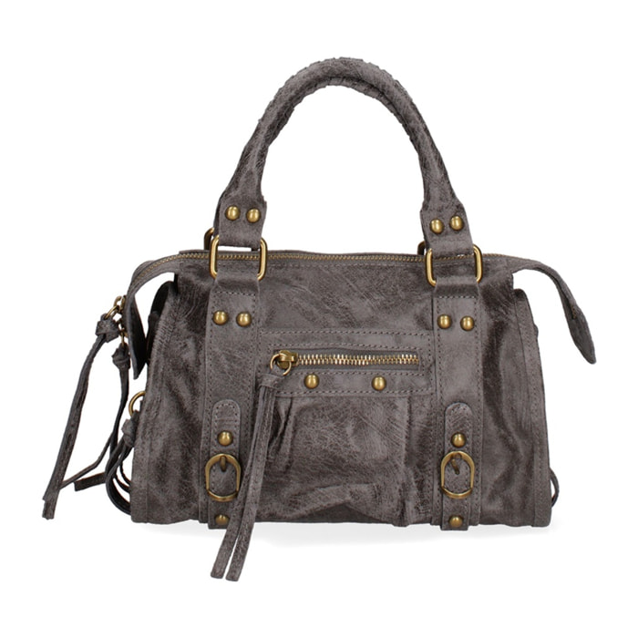 Borsa a spalla da donna - Modello Erisia - Vera pelle - 25.0 x 15.0 x 10.0 cm