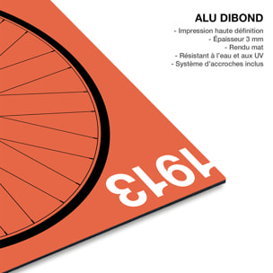 Tableau velo Roue 1913 Tableau alu Dibond