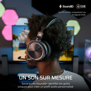 Casque gamer CORSAIR VIRTUOSO MAX WIRELESS Carbon