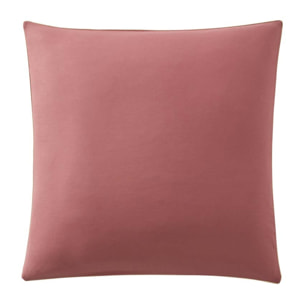 Taie d'oreiller bicolore en coton, BONS JOURS ETINCELLE, Rose Indien/Rose Solaire