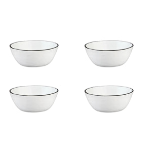 Bol PURE Ø16cm - 4 pièces - Blanc Neige