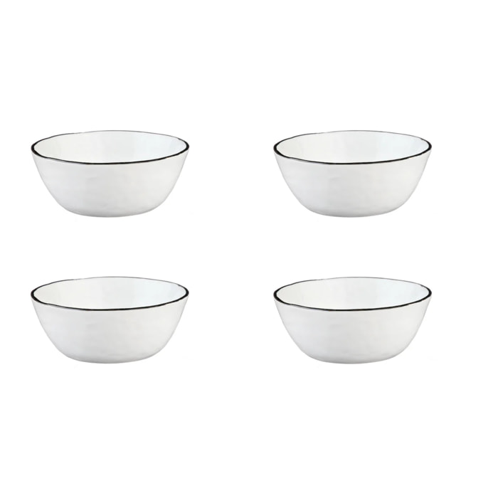 Bol PURE Ø16cm - 4 pièces - Blanc Neige