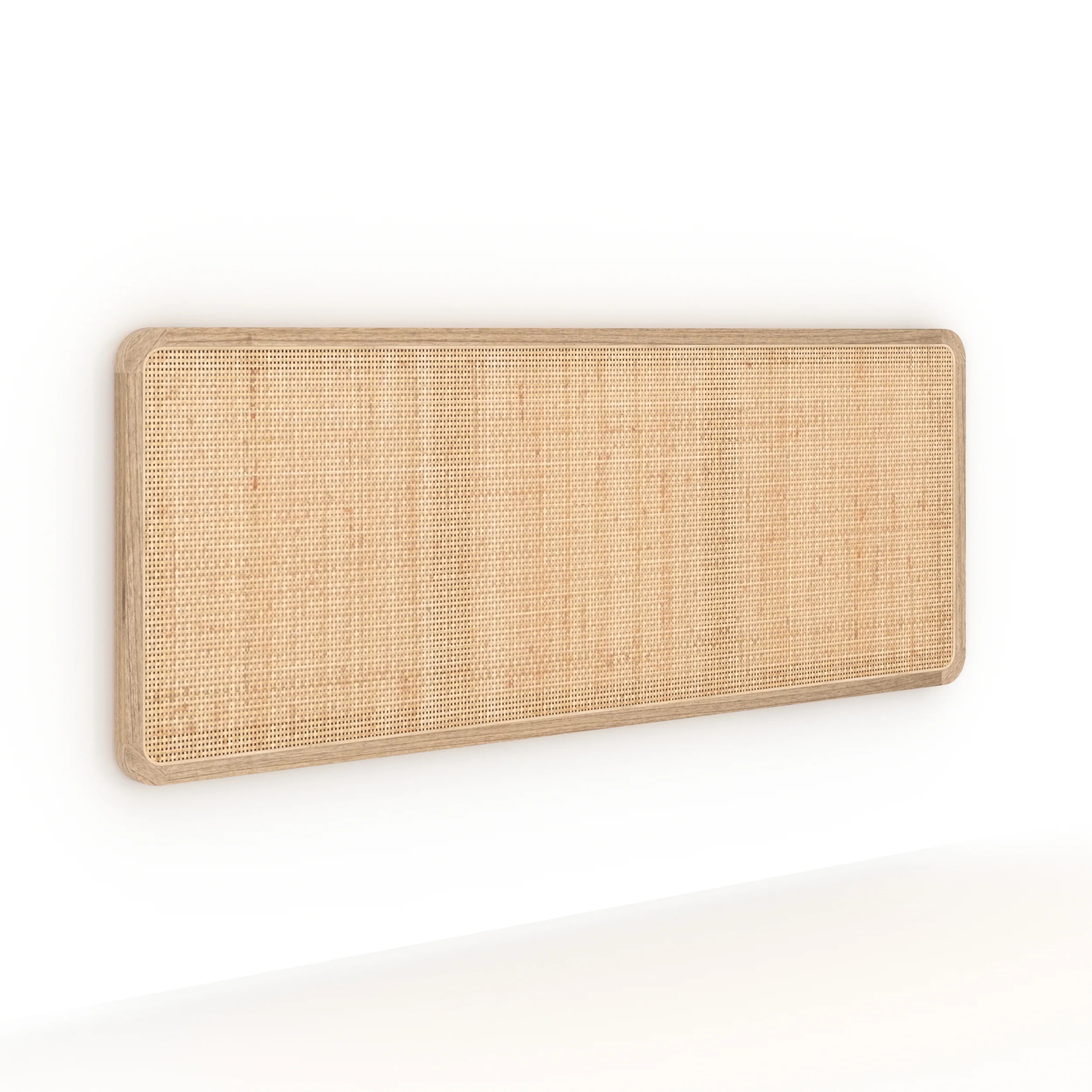 Tête de lit à suspendre en bois et cannage 160 cm - Khao