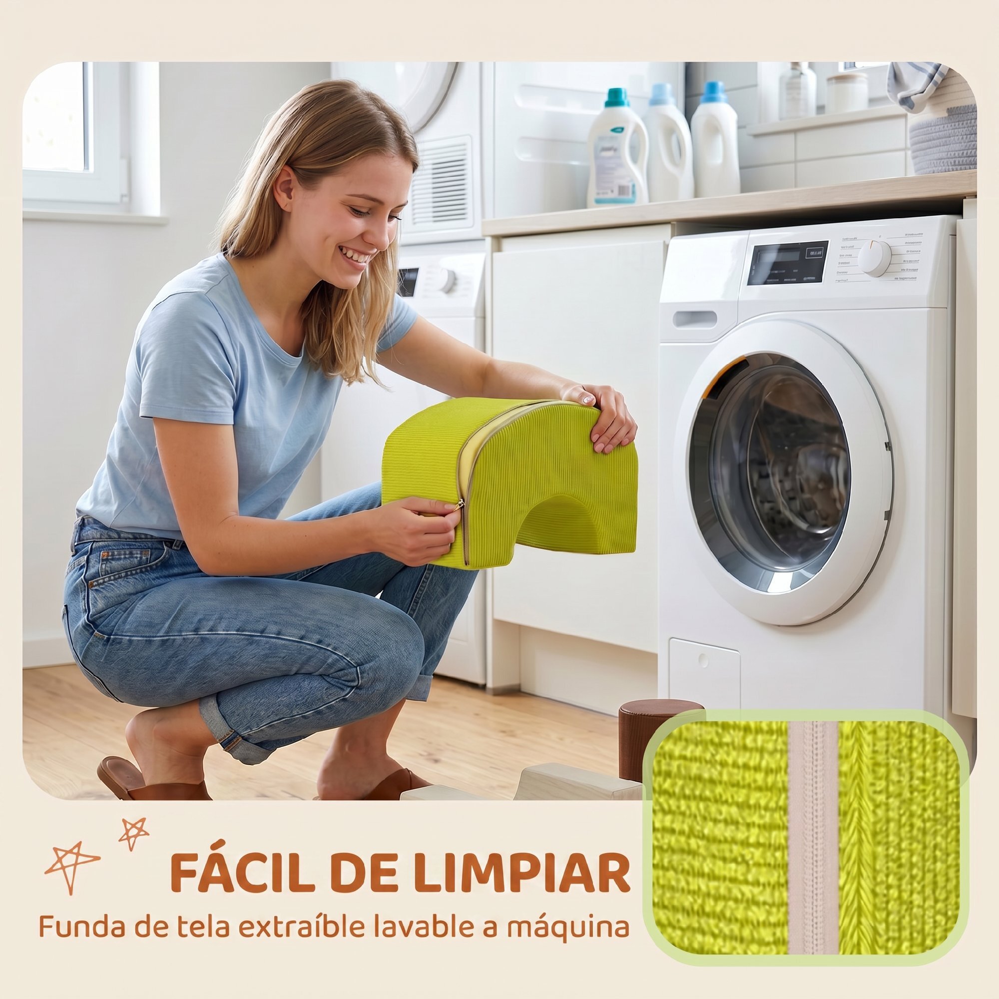 Juego de 5 Bloques de Espuma para Niños, Bloques de Psicomotricidad Infantil con Base Antideslizante, Funda Extraíble, Set de Escalada Suave Interior para Escalar y Gatear, 3-6 Años