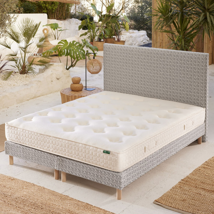 Ensemble matelas Le Latex Naturel + sommier + tête de lit