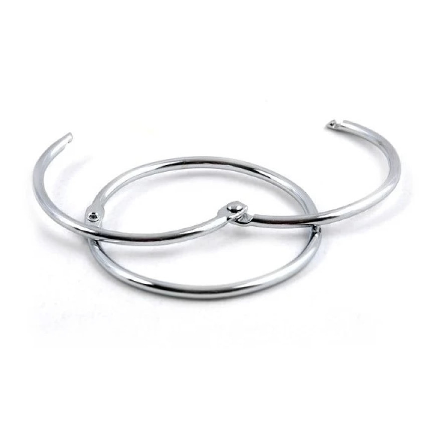 Lot de 12 anneaux pour rideaux de douche RINGO Chromé Spirella