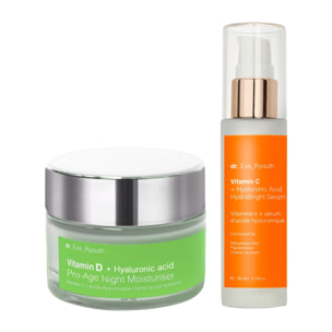 Set hidratante con vitamina C + D para un brillo radiante