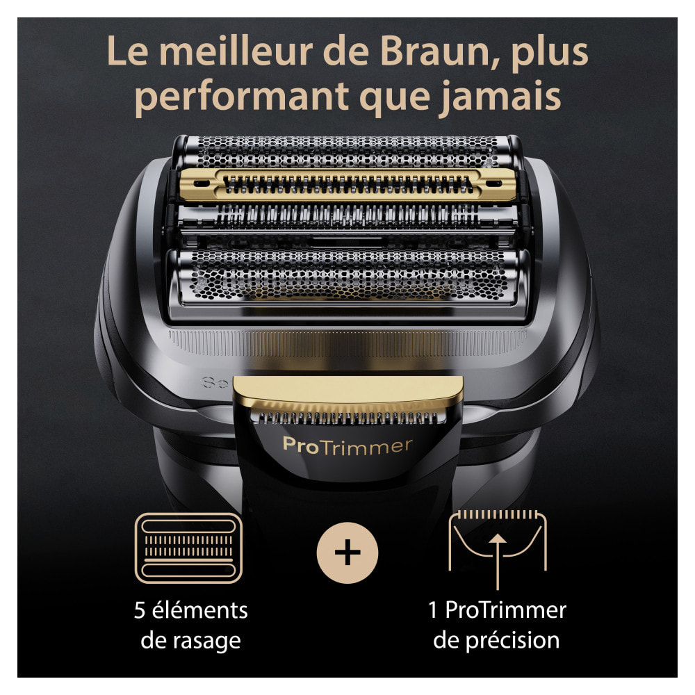 Braun - Rasoir Électrique Series 9 PRO+ 9515s - Avec Base De Recharge - Graphite
