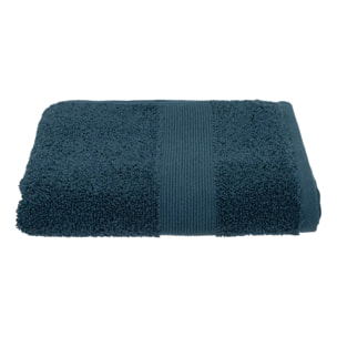 Serviette de toilette "Praia" en coton 50x90cm bleu égéen